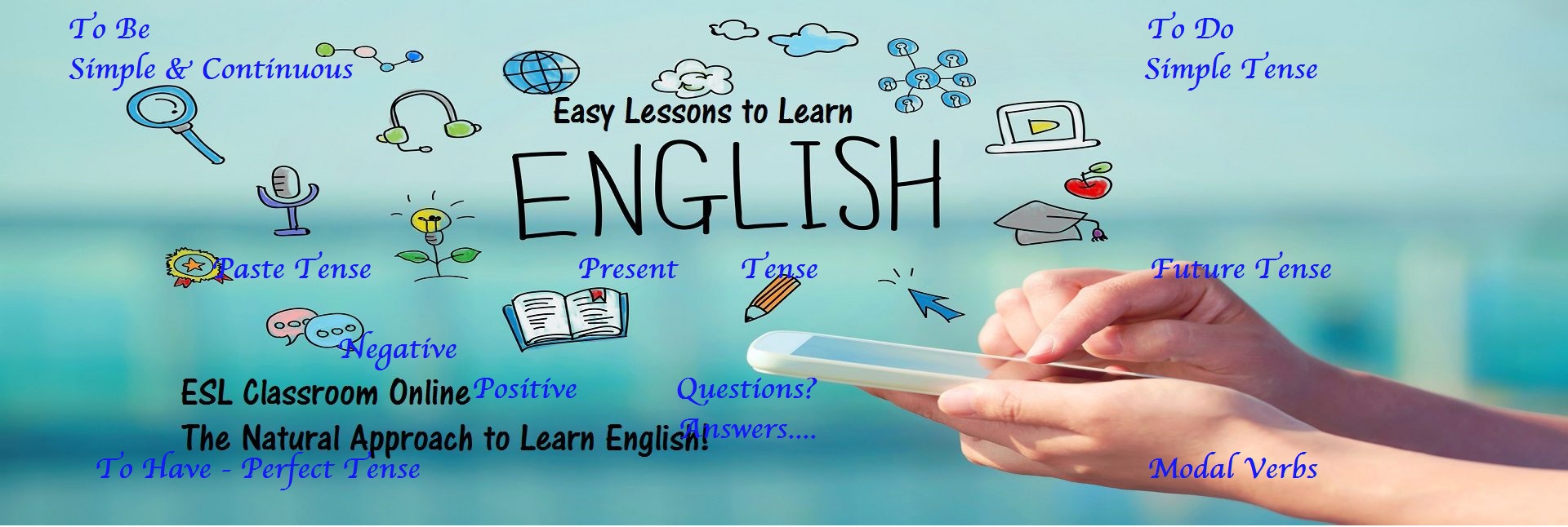 English concept with smartphone